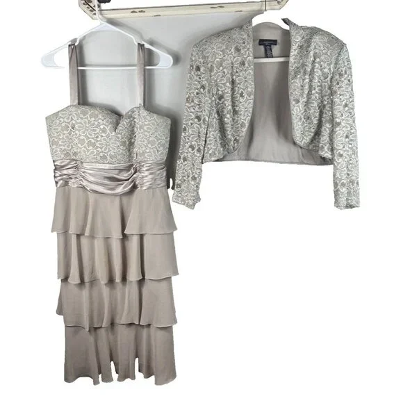 astraea 3d lace maxi dress in white Chiara Lace Dress